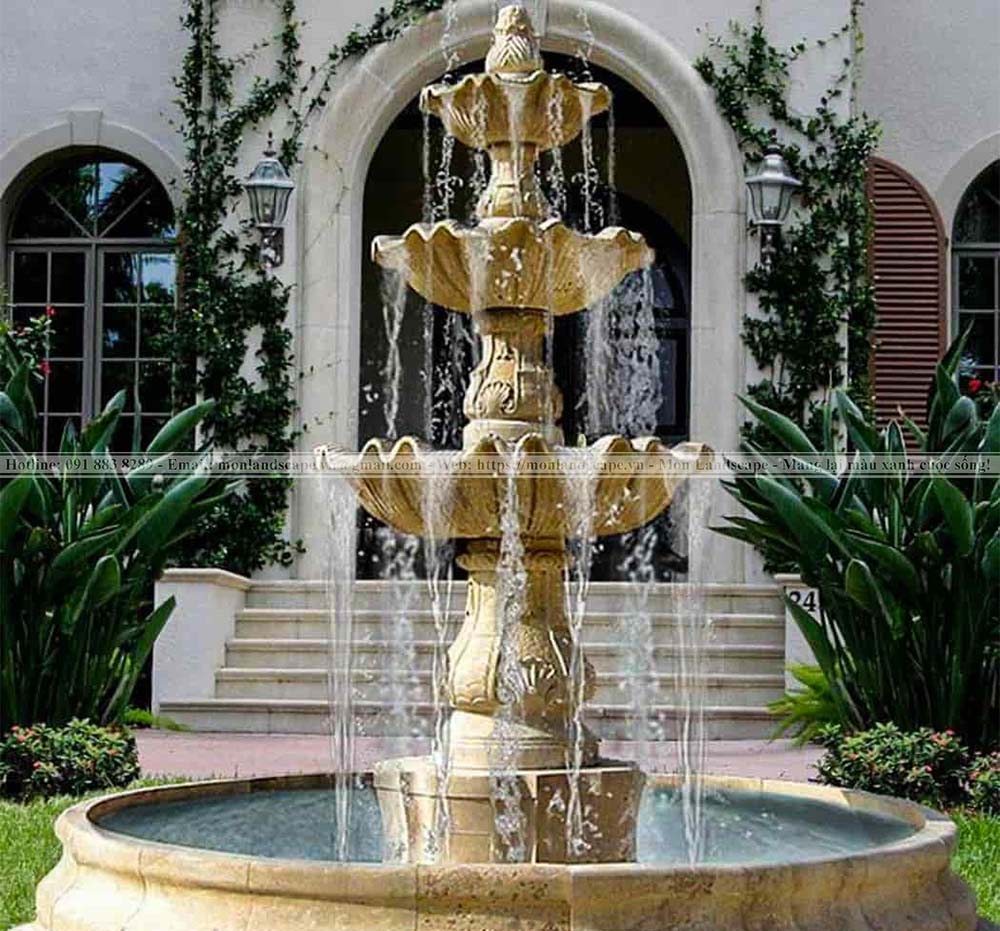 Đài phun nước bằng đá mỹ nghệ