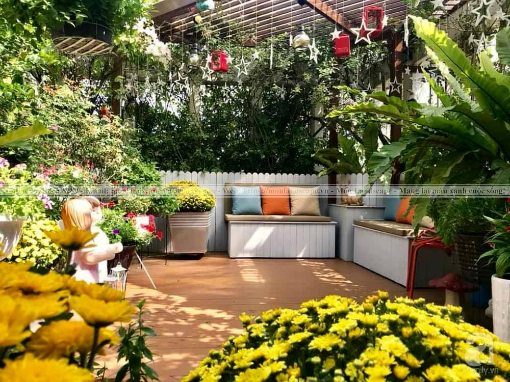 Sân thượng phong cách Châu Âu độc đáo